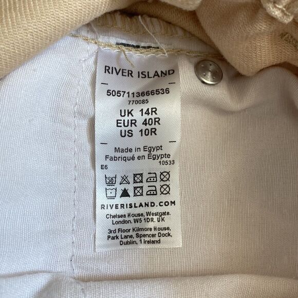 River island plus paper bag elastic waist band jeans - Picture 5 of 7